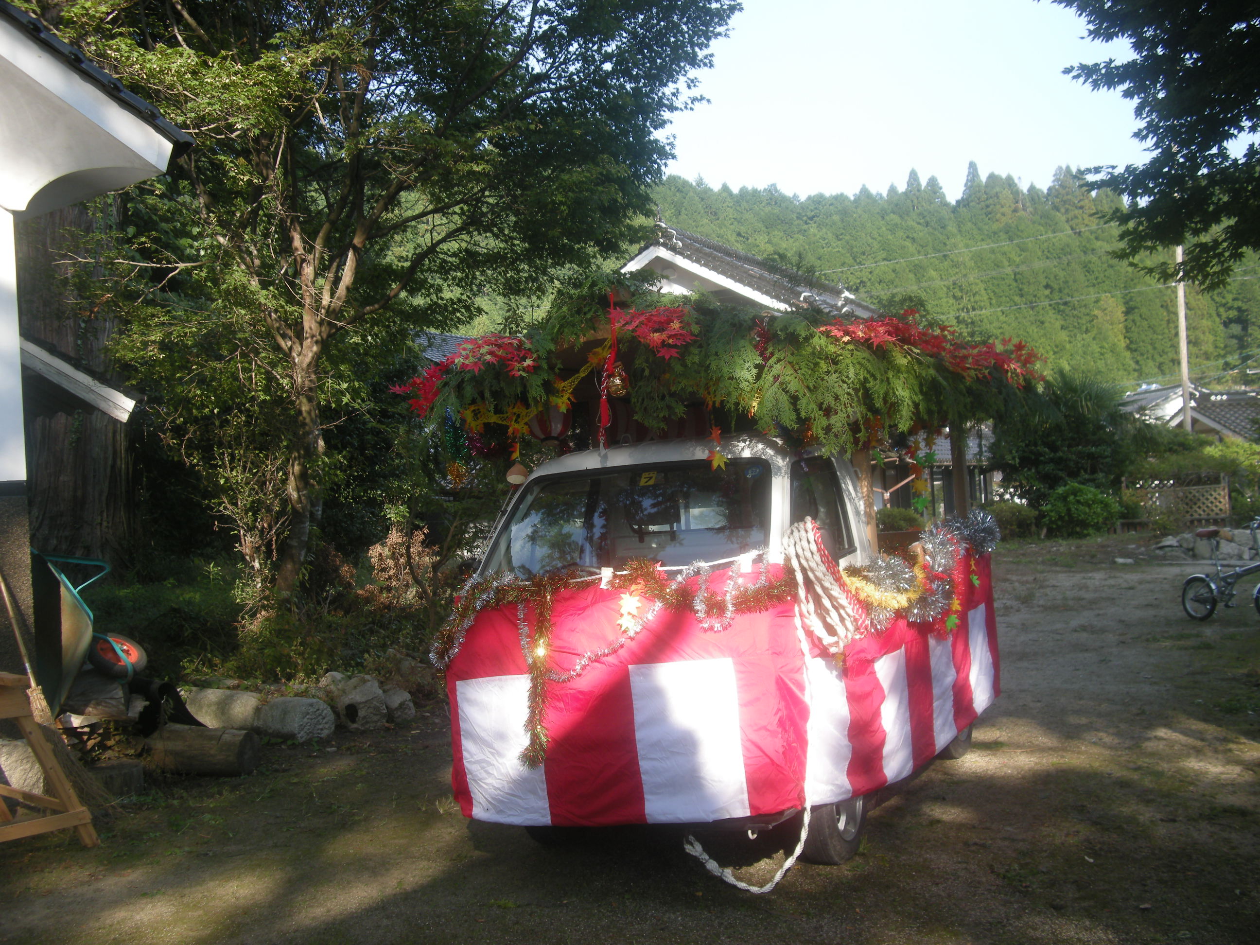 明日は布施神社秋祭り