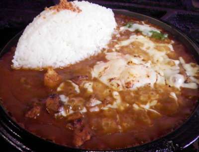地鶏地卵焼きチーズカレー