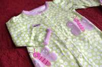 Carters　バックフリルの可愛い足つきロンパース/bbr/004