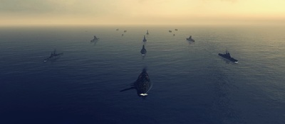 艦隊行進