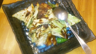 豚肉とキャベツの　味噌炒め