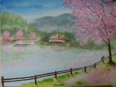 2020年6月 桜と池