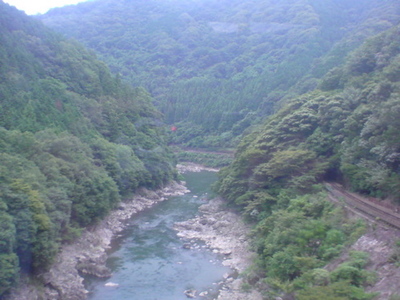 保津峡駅前