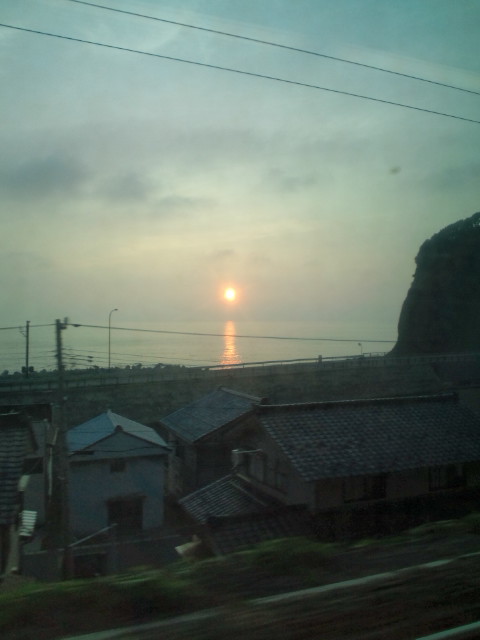 7月29日 日本海の夕日