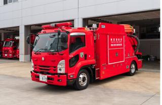 東京消防庁　土砂吸引車画像
