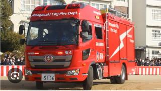 尼崎市消防局　水槽付きポンプ車画像