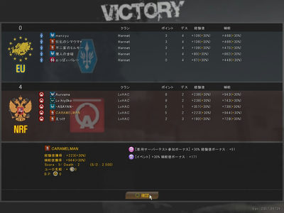 AVACTL4部 第2節　vs Hornet