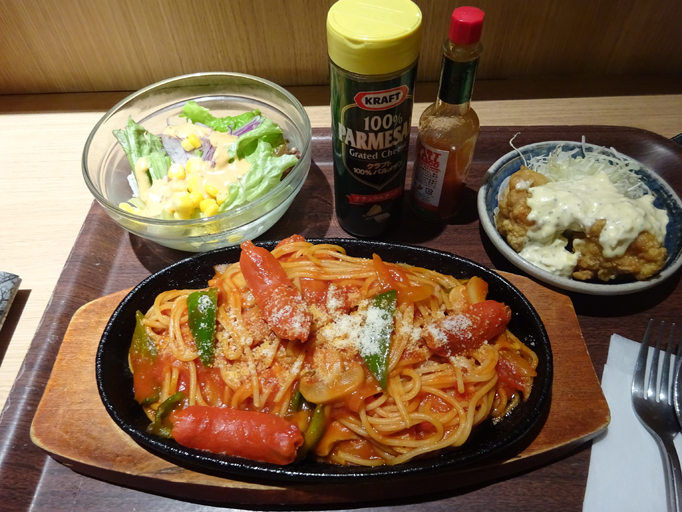鉄板ナポリタン&ちょい南蛮
