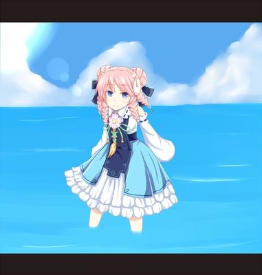 羊と海（偽うさぎ）