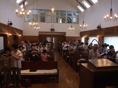 高知教会での安息日礼拝