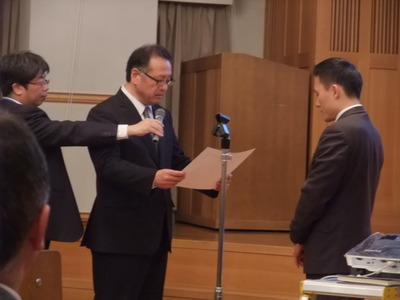 PMM宣教師・李在鎮牧師へ感謝状