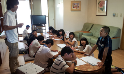 平成２４年度　中１夏合宿（その１）