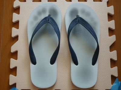 Flip Flops_White＆Navy Blue-1